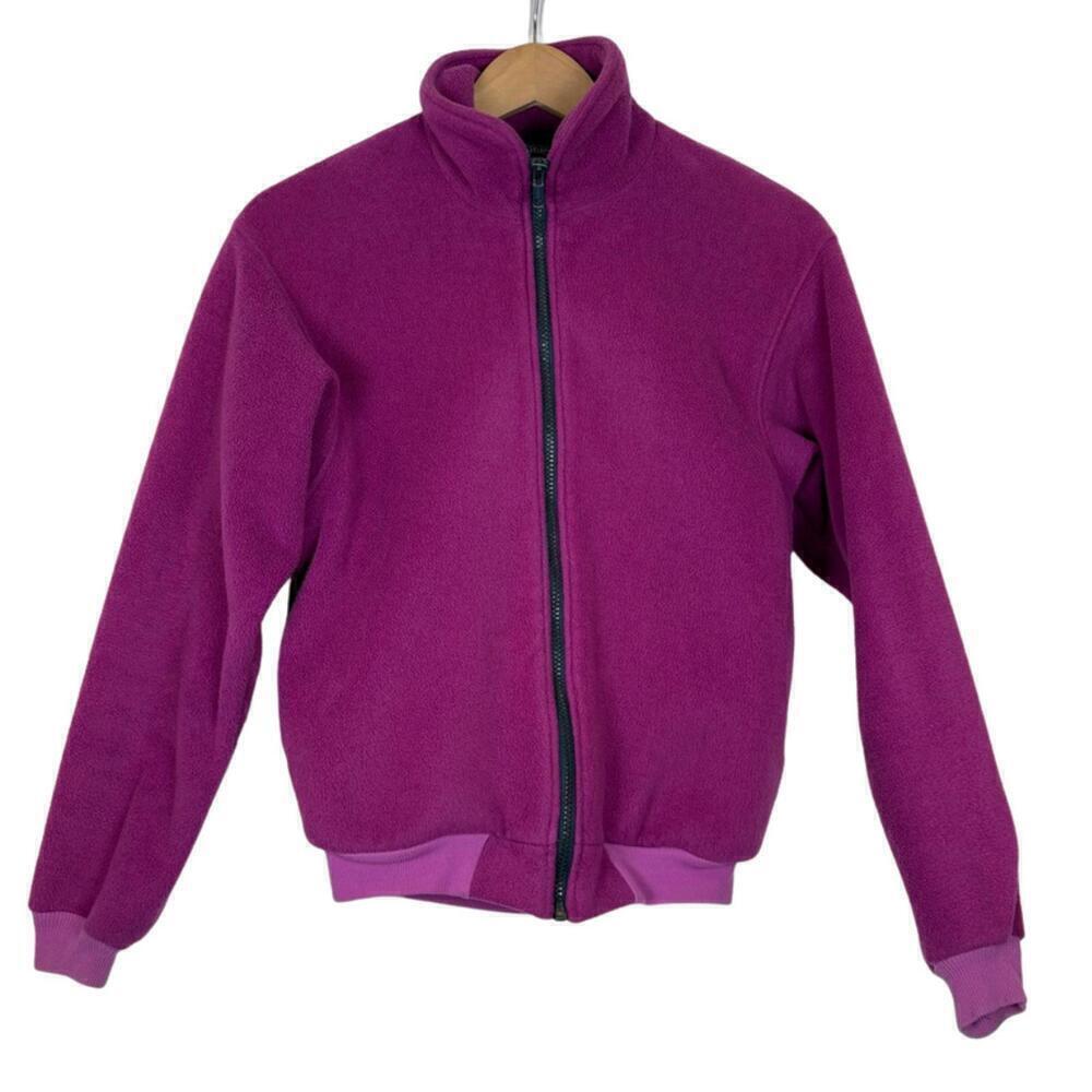 Patagonia Kids 9/10 Pink Fuchsia Fleece Zip up Sweatershirt